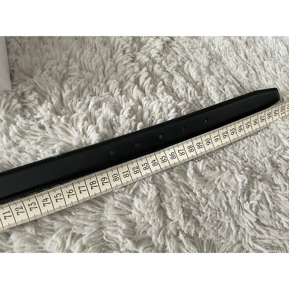 Authentic Black Celine Belt with Gold Buckle - Picture 2 of 7